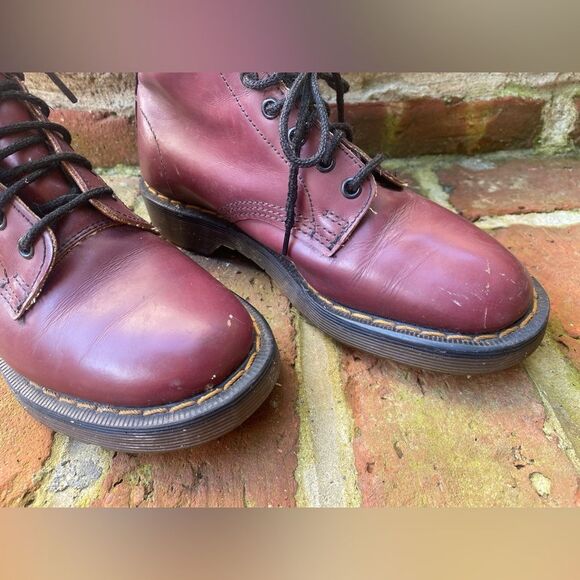 Dr. Martens Jadon Boots US 5 UK 3 Vintage Maroon - Picture 3 of 14